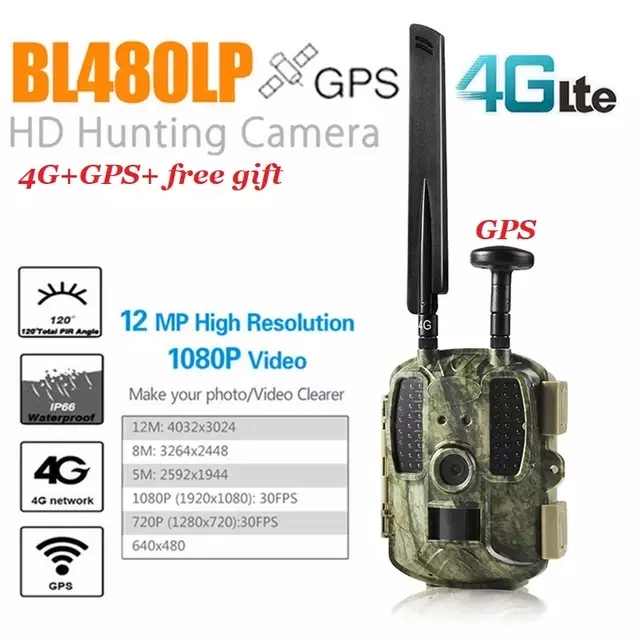 2019 High Quality 1080P Wireless SMS MMS GPRS GSM 4G Hunting Camera Wildlife 4G Trail Camera with Box and Power Supply