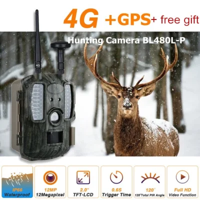 2019 GPS, GPRS 지원 기능을 갖춘 뜨거운 판매 4G 트레일 카메라 사냥 카메라 야생 동물 카메라